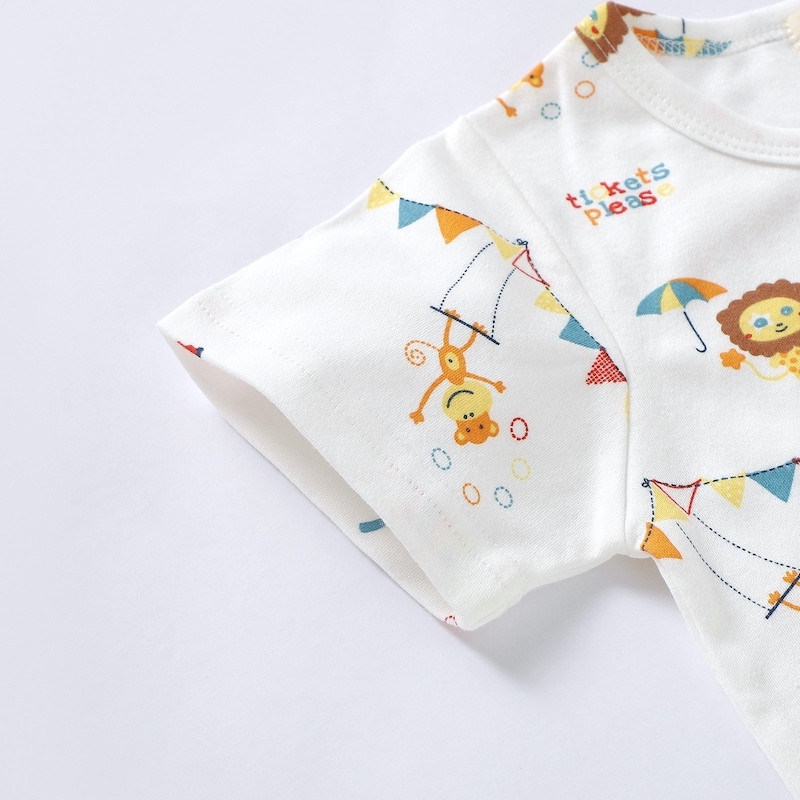 Pajama Set 2Y-7Y Organic Cotton O-neck Super Soft And Breathable Circus HY6003-32